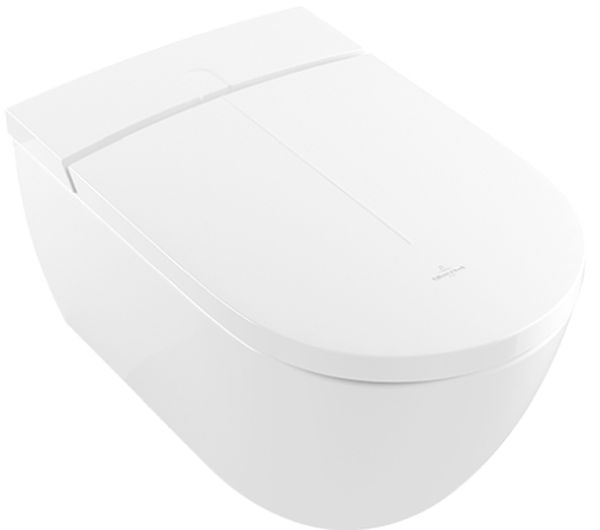 Villeroy & Boch ViClean Dusch-WC hängend Spülrandlos weiß V0E100R1