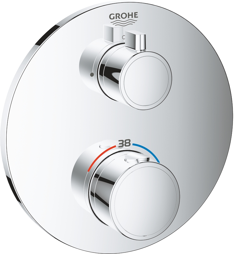 Grohe Grohtherm Duscharmatur Unterputz mit Thermostat StarLight Chrome 24075000