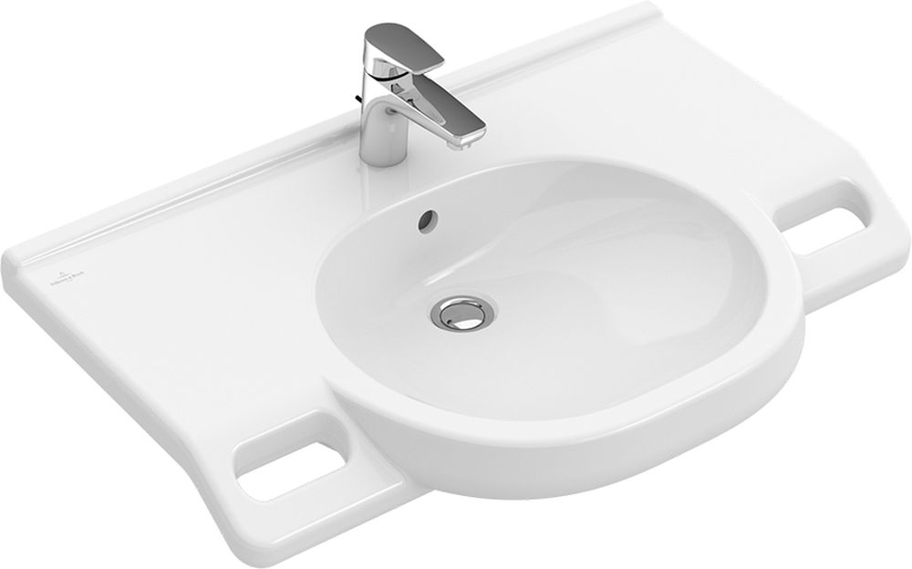Villeroy & Boch O.Novo Vita Waschbecken 80x55 cm Klassisch barrierefrei weiß glanz 412080R1