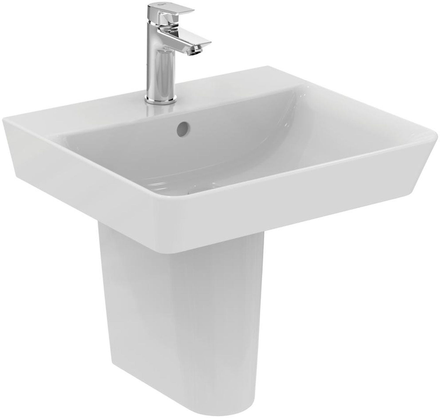 Ideal Standard Connect Air Waschbecken 50x45 cm rechteckig Klassisch-Möbel weiß glanz E074601