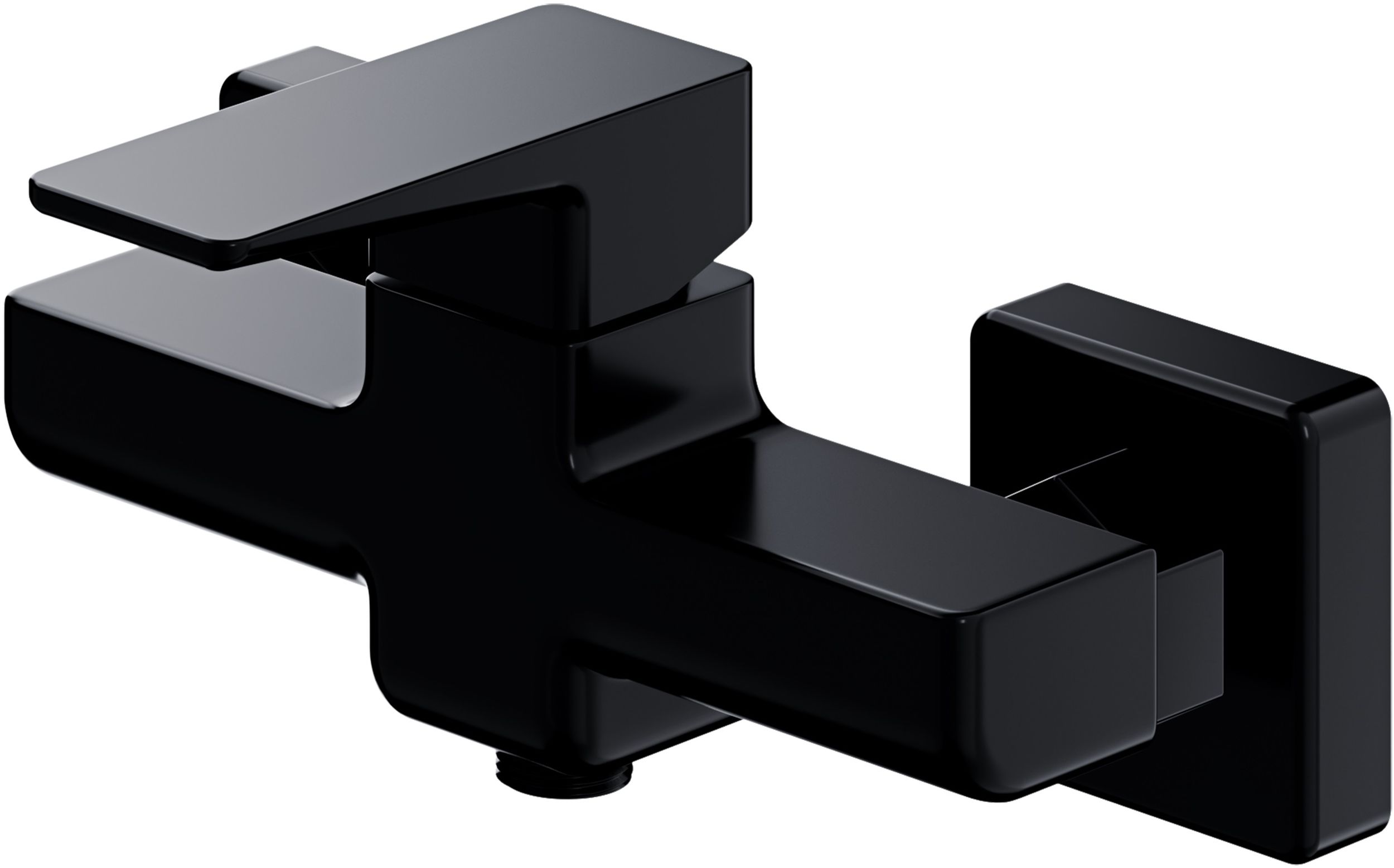 Omnires Parma Duscharmatur Wandmontage schwarz PM7440BL