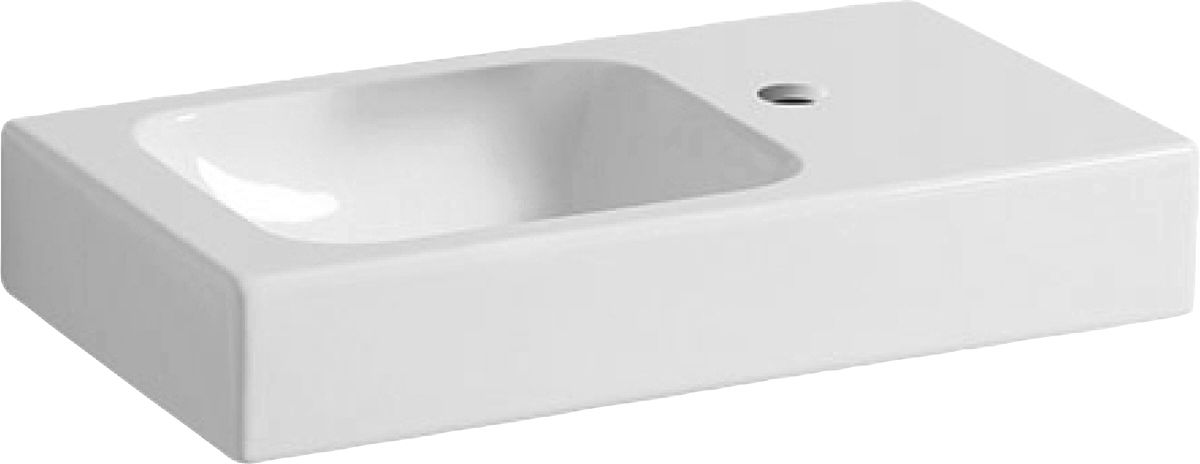 Geberit iCon Waschbecken 53x31 cm rechteckig Klassisch-Möbel weiß glanz 124053000