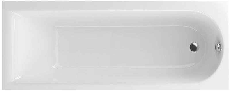 Excellent Aurum Slim Rechteckige Badewanne 169.5x69.5 cm weiß WAEX.AUR17WHS