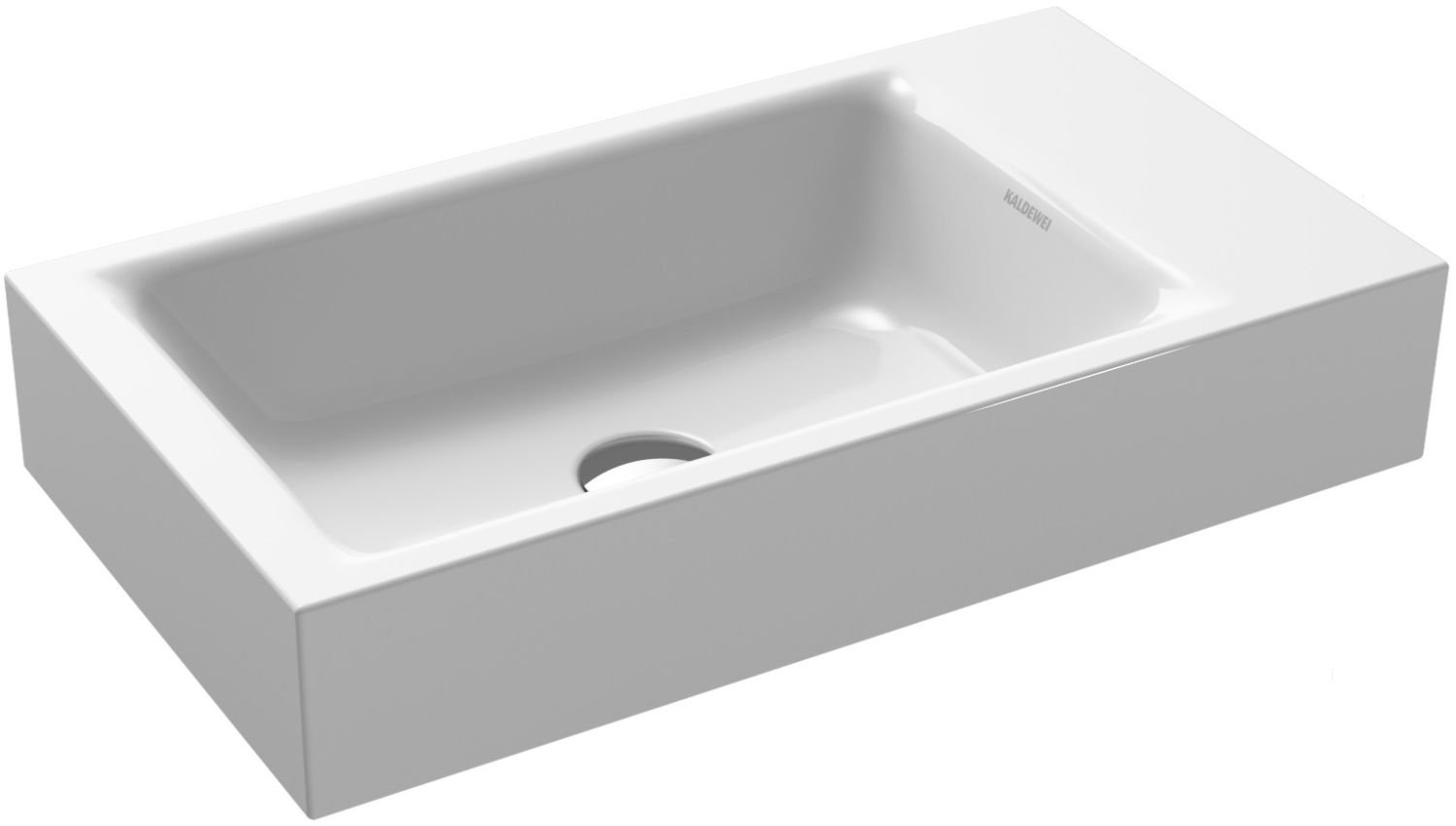 Kaldewei Puro Waschbecken 55x30 cm rechteckig Klassisch weiß glanz 901206303001