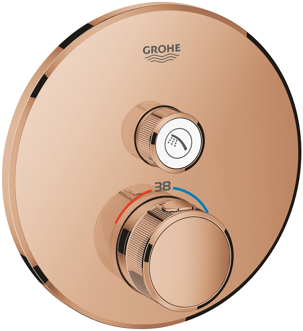 Grohe Grohtherm SmartControl Duscharmatur Unterputz mit Thermostat Warm Sunset 29118DA0