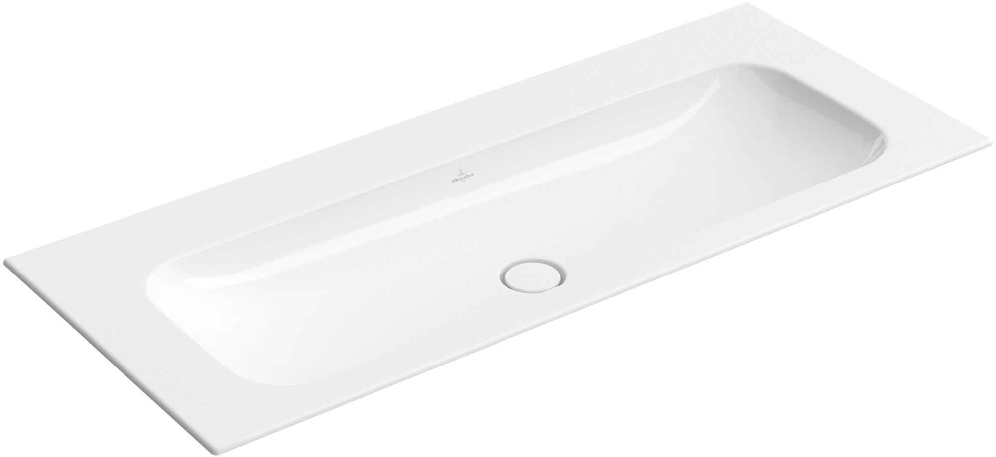 Villeroy & Boch Finion Waschbecken 120x50 cm rechteckig Möbel weiß glanz 4164C3R1