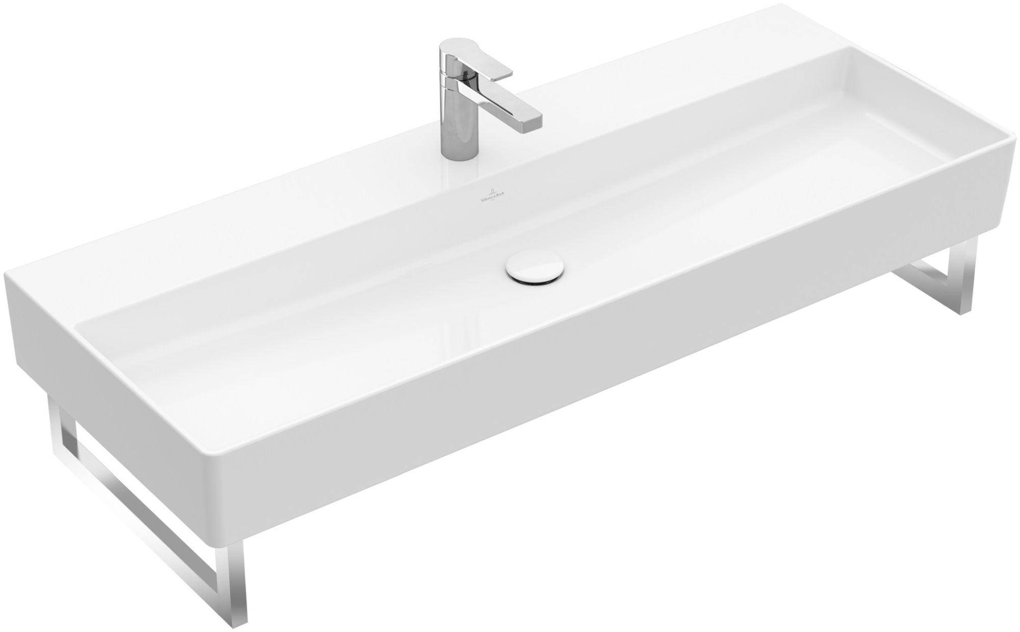 Villeroy & Boch Memento 2.0 Waschbecken 120x47 cm rechteckig Klassisch weiß glanz 4A22C501