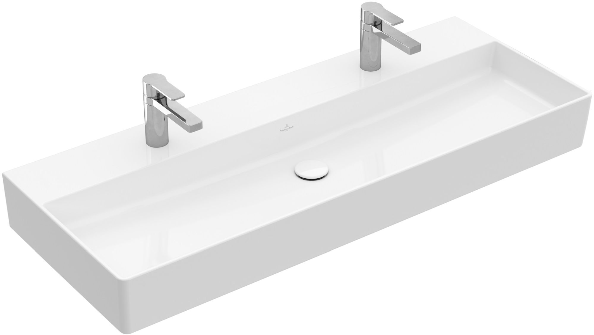 Villeroy & Boch Memento 2.0 Waschbecken 120x47 cm rechteckig Klassisch-Möbel weiß glanz 4A22CK01
