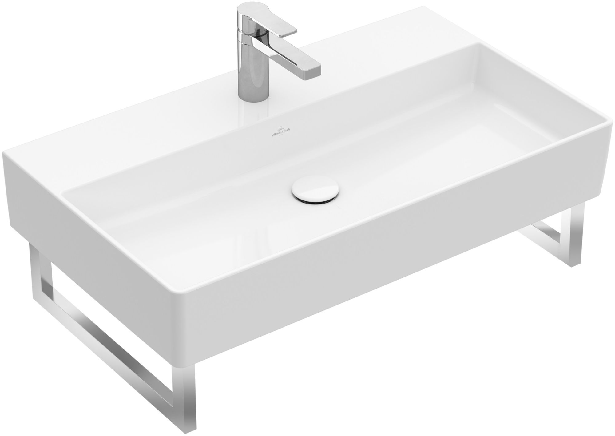 Villeroy & Boch Memento 2.0 Waschbecken 80x47 cm rechteckig Klassisch weiß glanz 4A228001