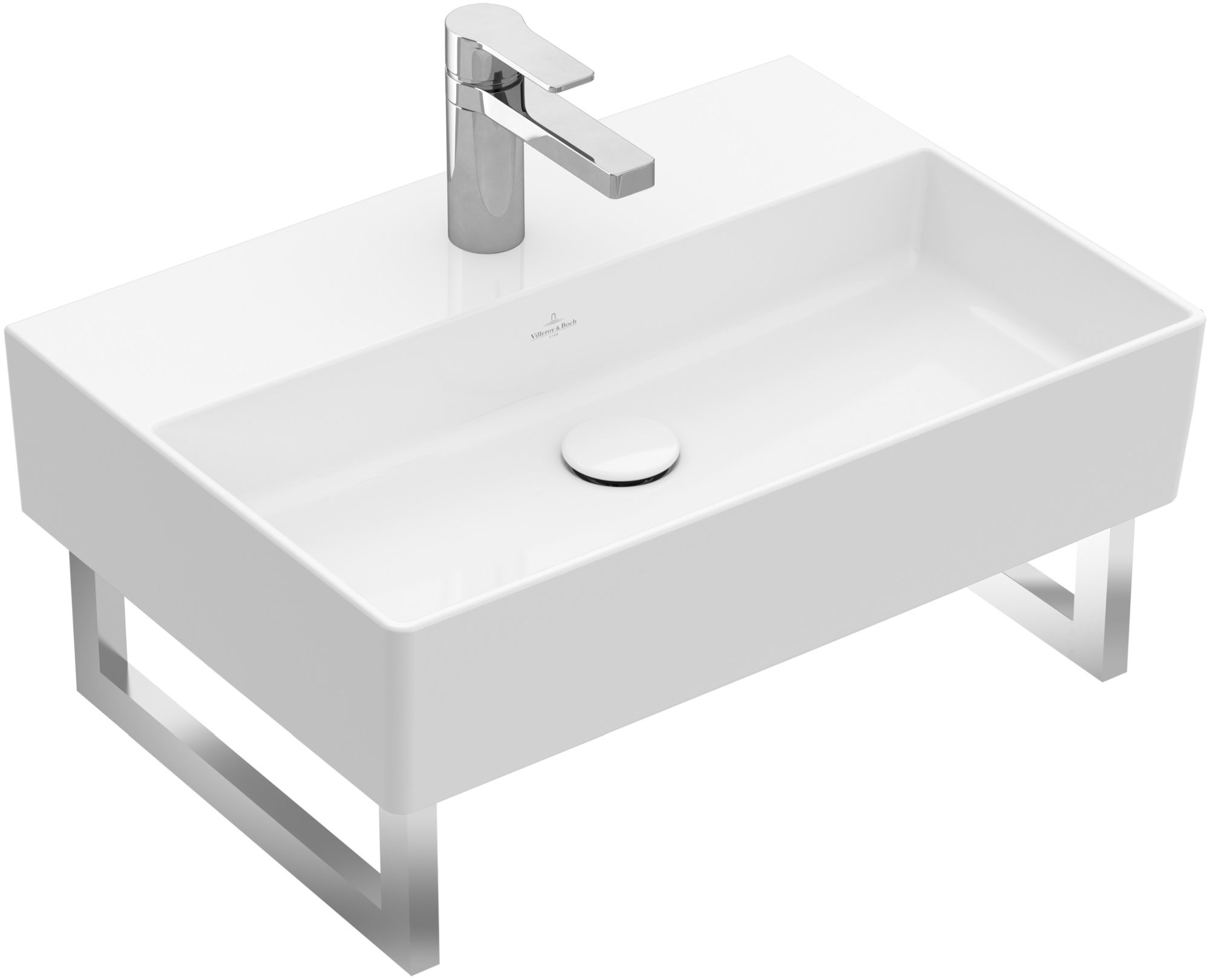 Villeroy & Boch Memento 2.0 Waschbecken 50x42 cm rechteckig Klassisch weiß glanz 4A225101