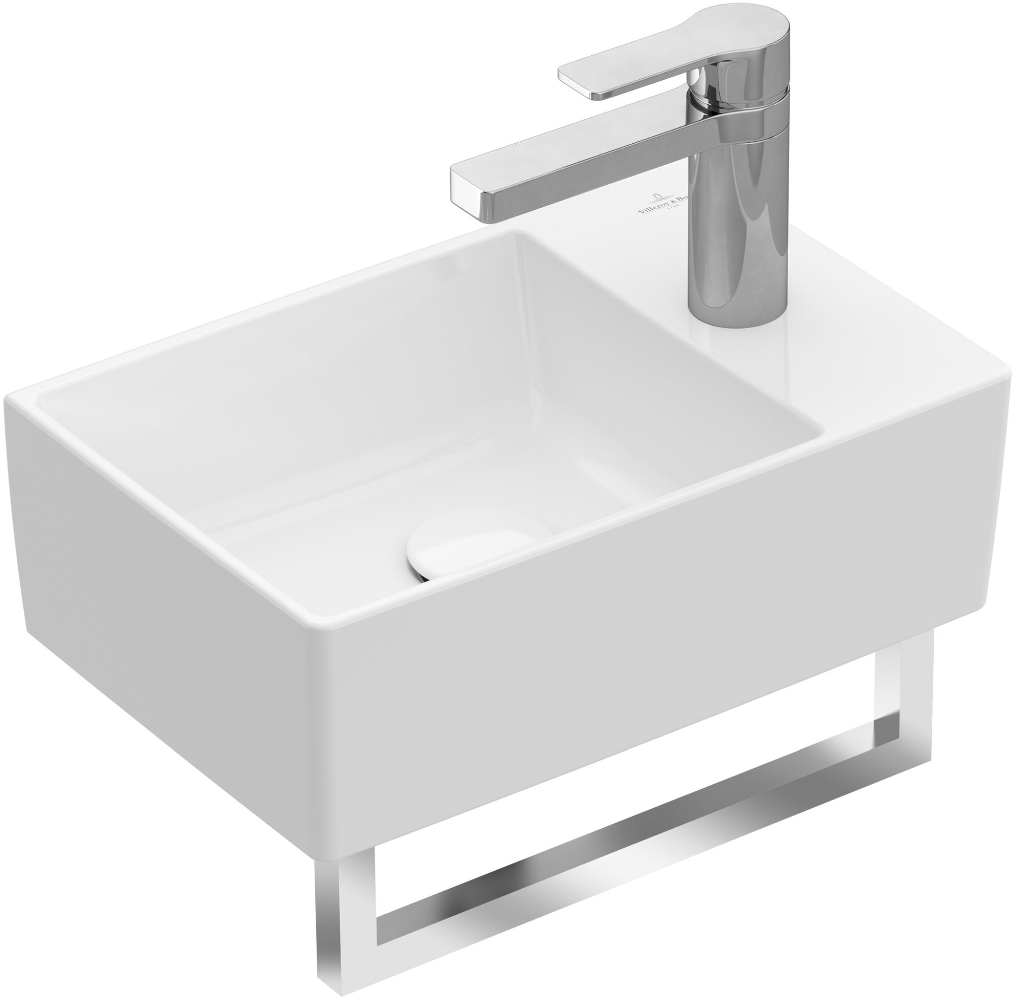 Villeroy & Boch Memento 2.0 Waschbecken 40x26 cm rechteckig Klassisch weiß glanz 432340R1
