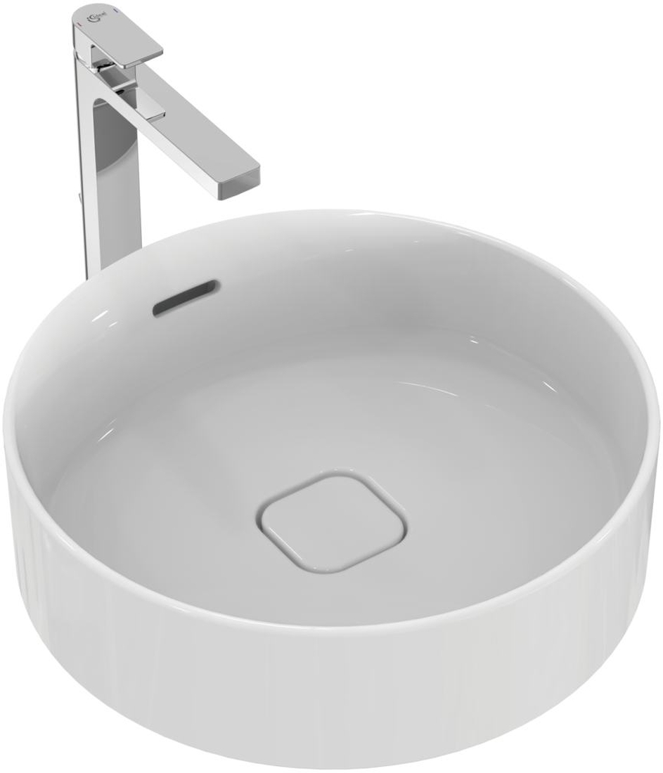 Ideal Standard Strada II Waschbecken 45x45 cm rund Aufsatzwaschbecken weiß glanz T296101