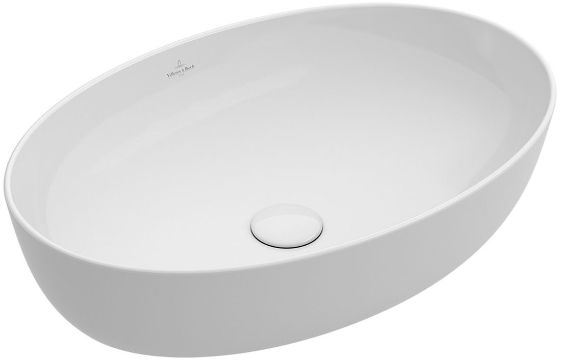 Villeroy & Boch Artis Waschbecken 61x41 cm oval Aufsatzwaschbecken weiß matte 419861RW