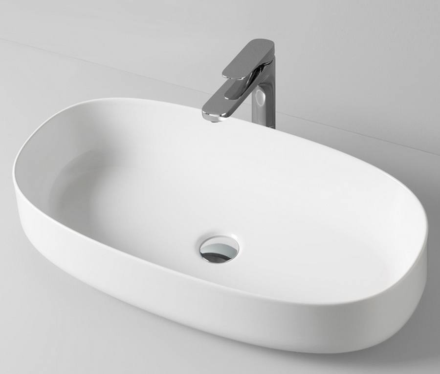 Art Ceram Cognac Waschbecken 68x35 cm oval Aufsatzwaschbecken schwarz glanz COL00503;00