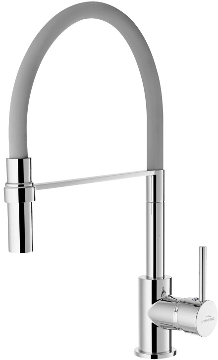 Invena Kameleon küchenarmatur stehend chrom-grafit/grau BZ-29-L05