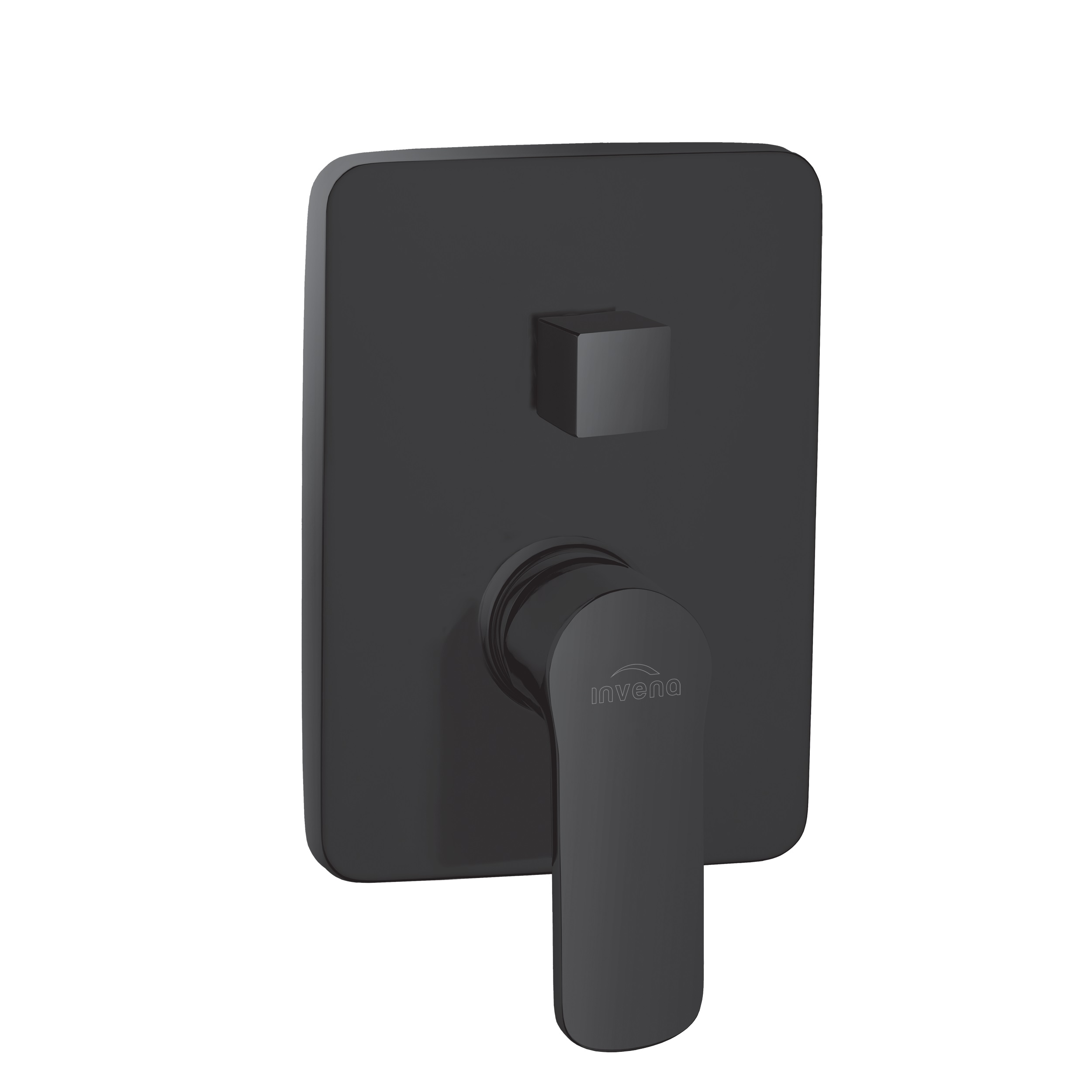 Invena Siros badewannen- und duscharmatur Unterputz schwarz BP-90-4K2