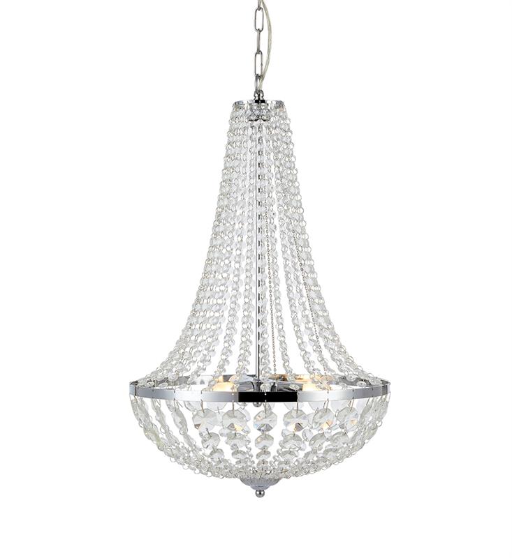 Markslöjd Gränsö Pendelleuchte 3x20 W chrom-transparent 107551