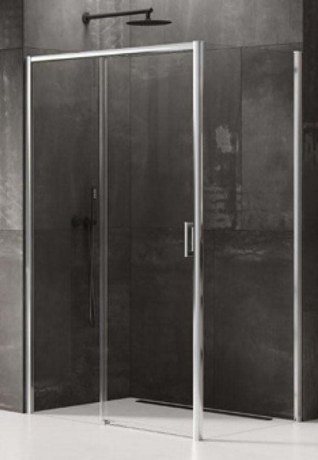 New Trendy Prime Duschkabine 120x80 cm rechteckig chrom Glanz/durchsichtiges Glas D-0302A/D-0123B