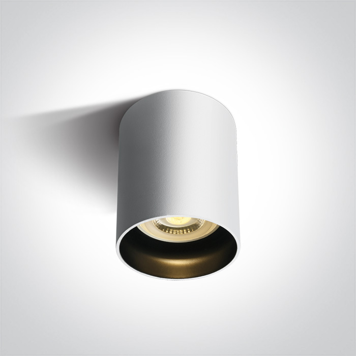 One Light Muzaki Deckenlampe 1x10 W weiß-schwarz 12105N/W