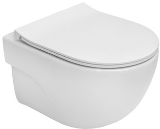 Roca Meridian-N Compacto WC-Set mit Sitz hängend Spülrandlos weiß A34H242000