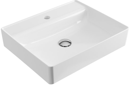 Excellent Rima 2.0 Waschbecken 60x40 cm rechteckig Aufsatzwaschbecken weiß glanz CEEX.4901.600.WH