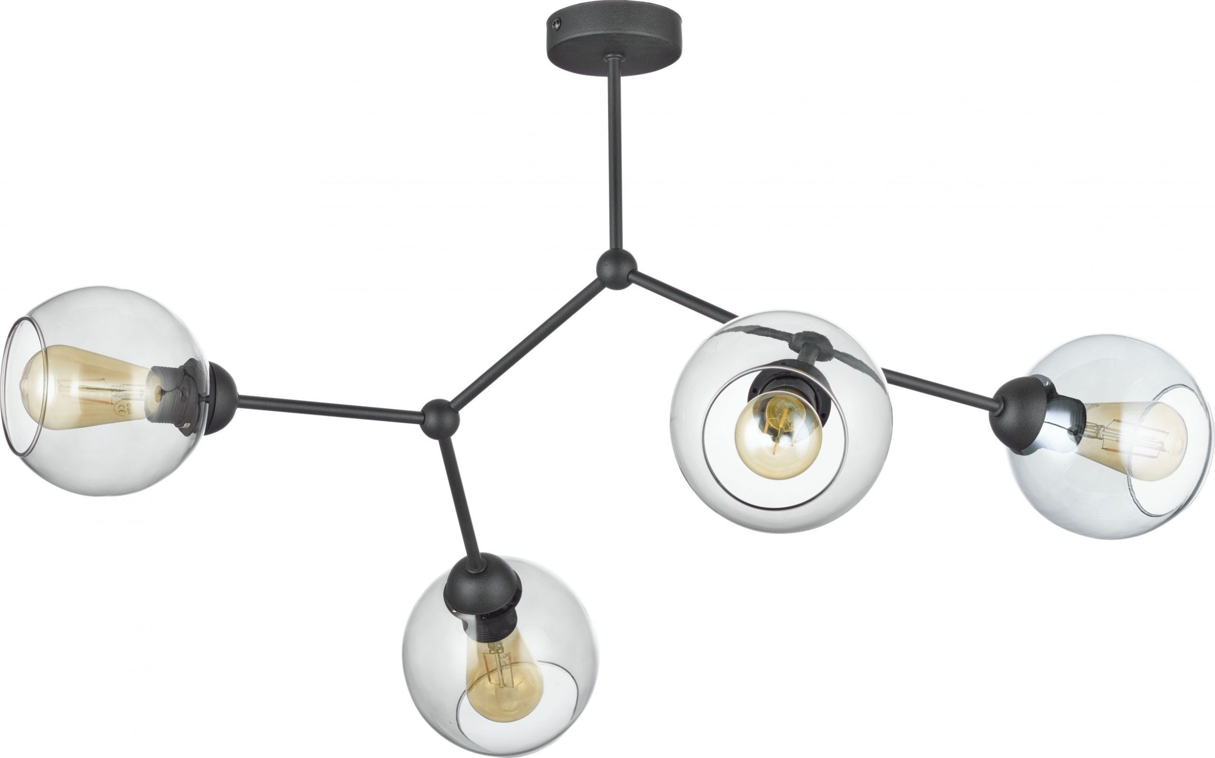 TK Lighting Fairy Deckenlampe 4x15 W schwarz 2730