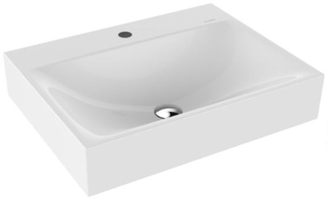 Kaldewei Silenio Waschbecken 60x46 cm rechteckig Klassisch weiß matte 904306303001