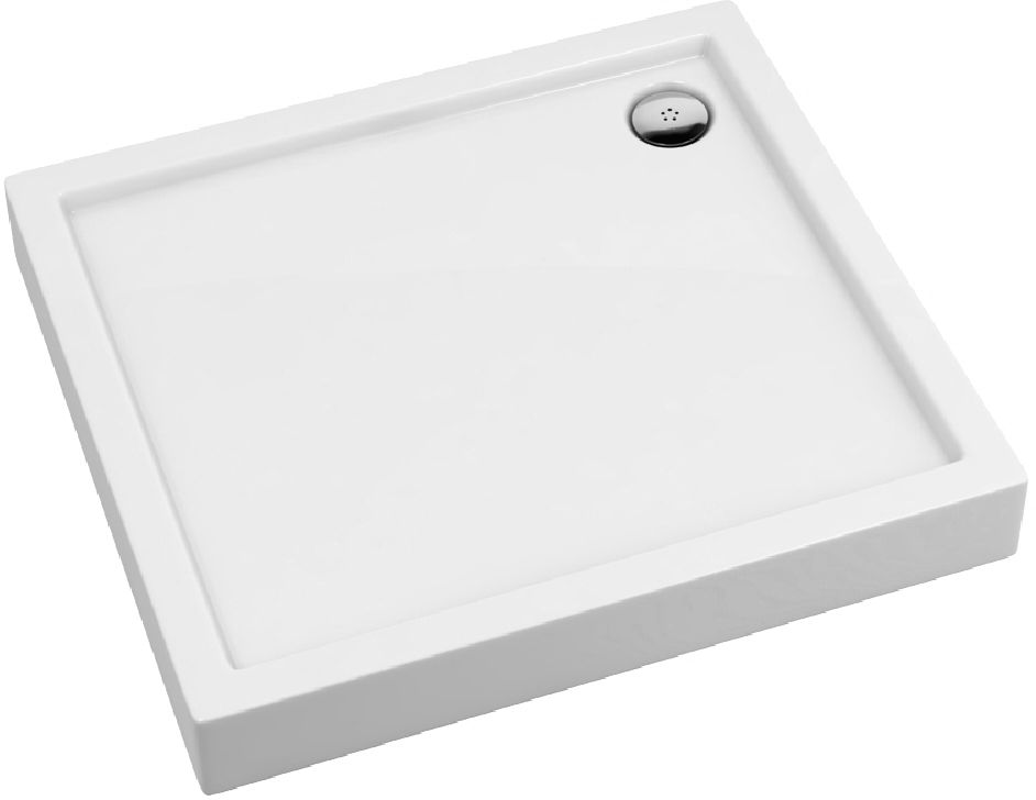 Schedpol Competia Rechteckige Duschwanne 80x70 cm weiß 3.01253