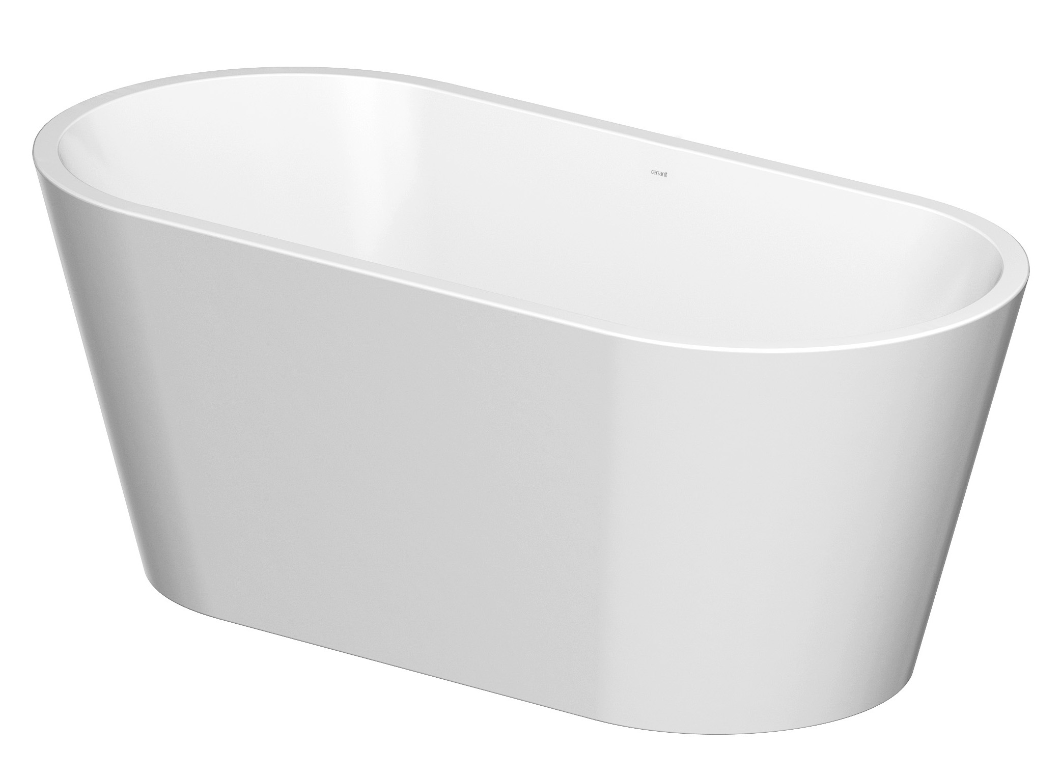 Cersanit Crea freistehende badewanne 160x75 cm oval weiß S301-300