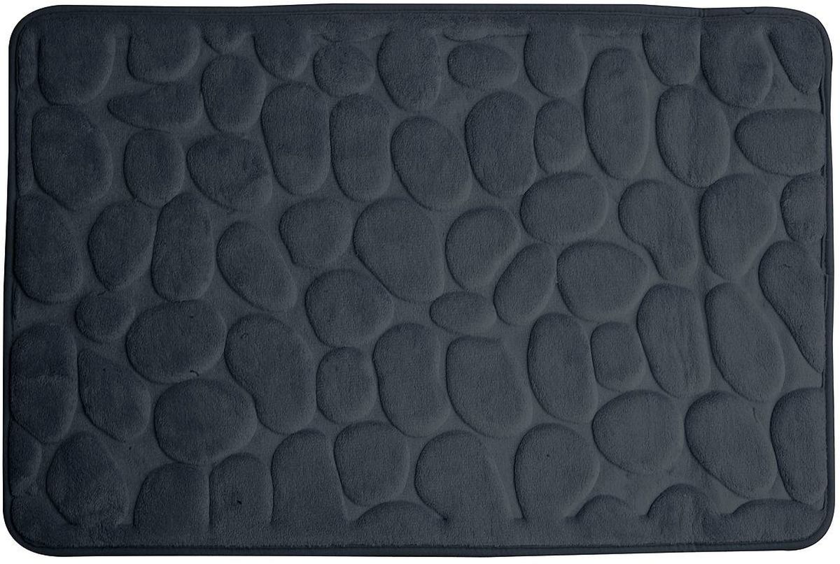Duschy Rimini Badteppich 95x60 cm rechteckig grau 765-26