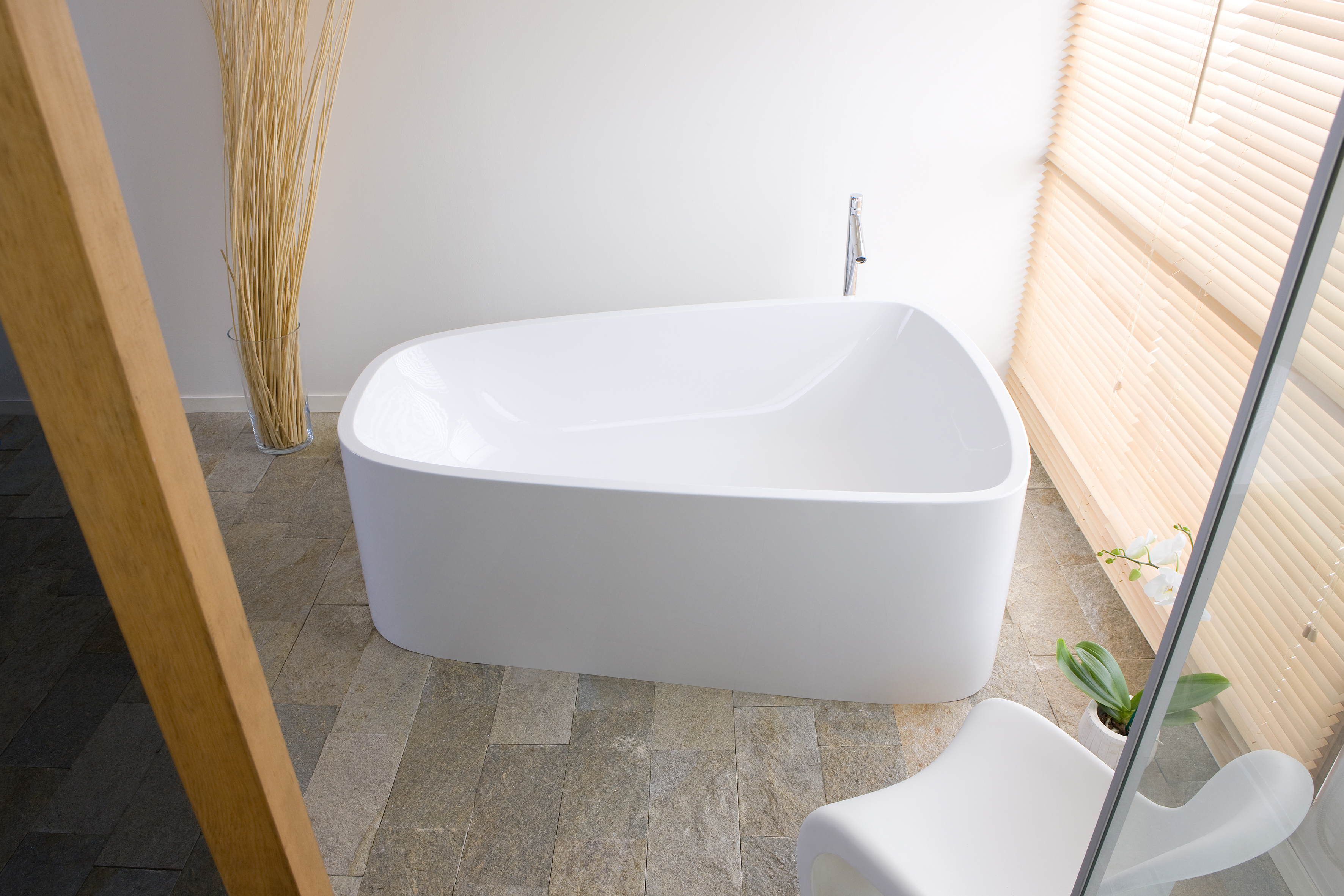Hoesch SingleBath Freistehende Badewanne 179.8x117.3 cm oval weiß 3699.010