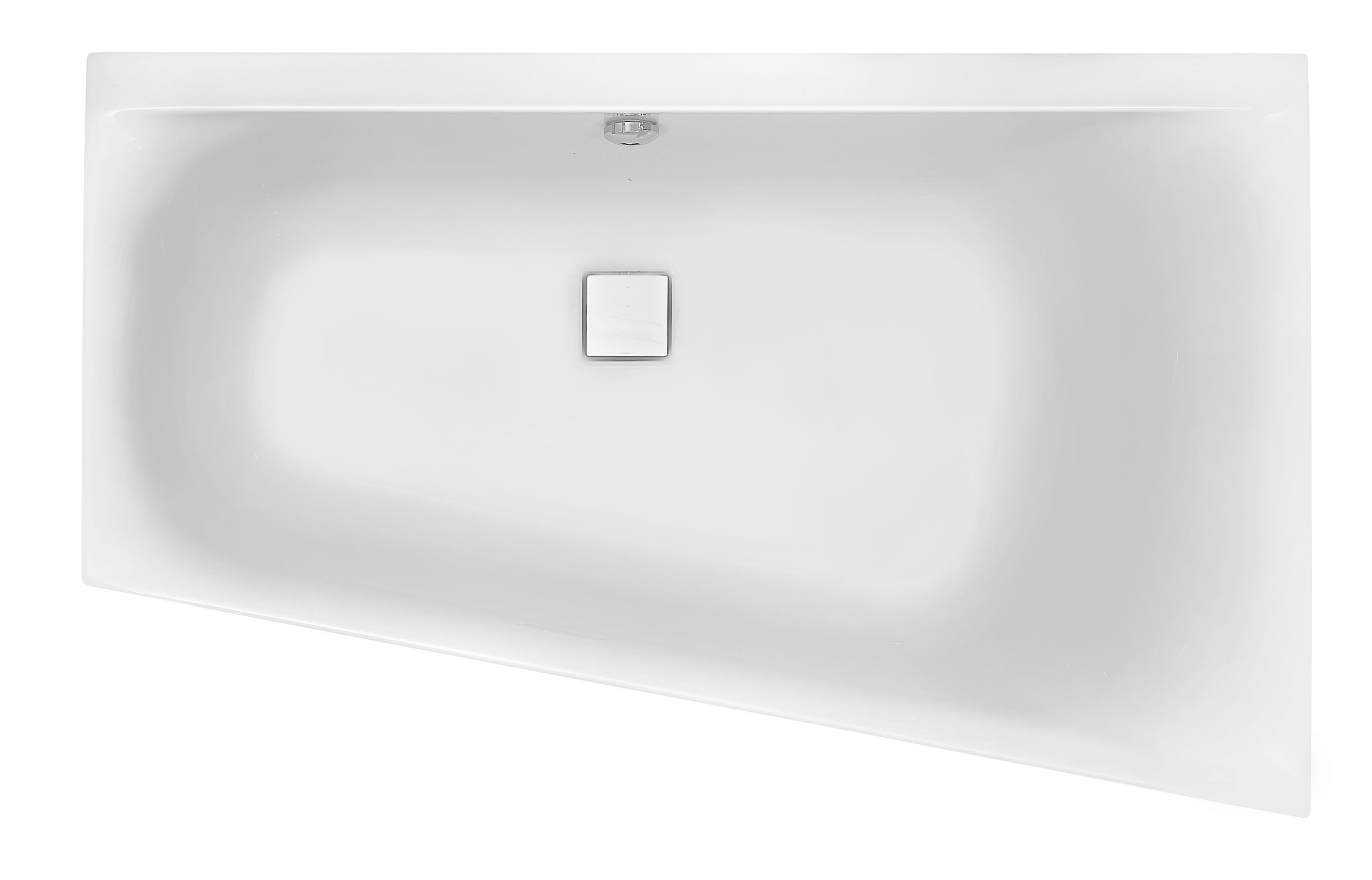 Hoesch Thasos Eckbadewanne 175x110 cm rechtsseitig weiß 3748.010