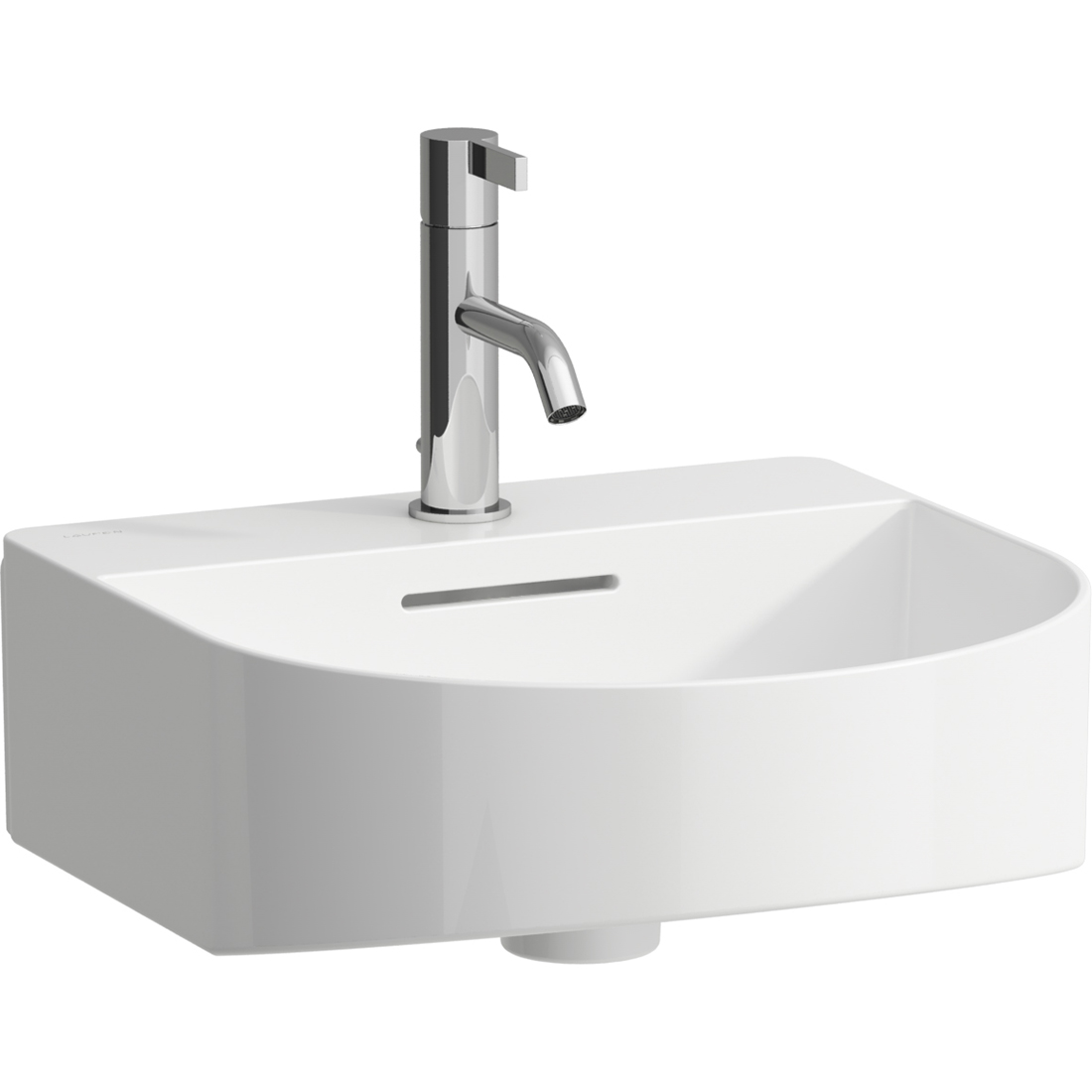 Laufen Sonar Waschbecken 60x42 cm halbrund Klassisch-Möbel weiß glanz H8163420001041