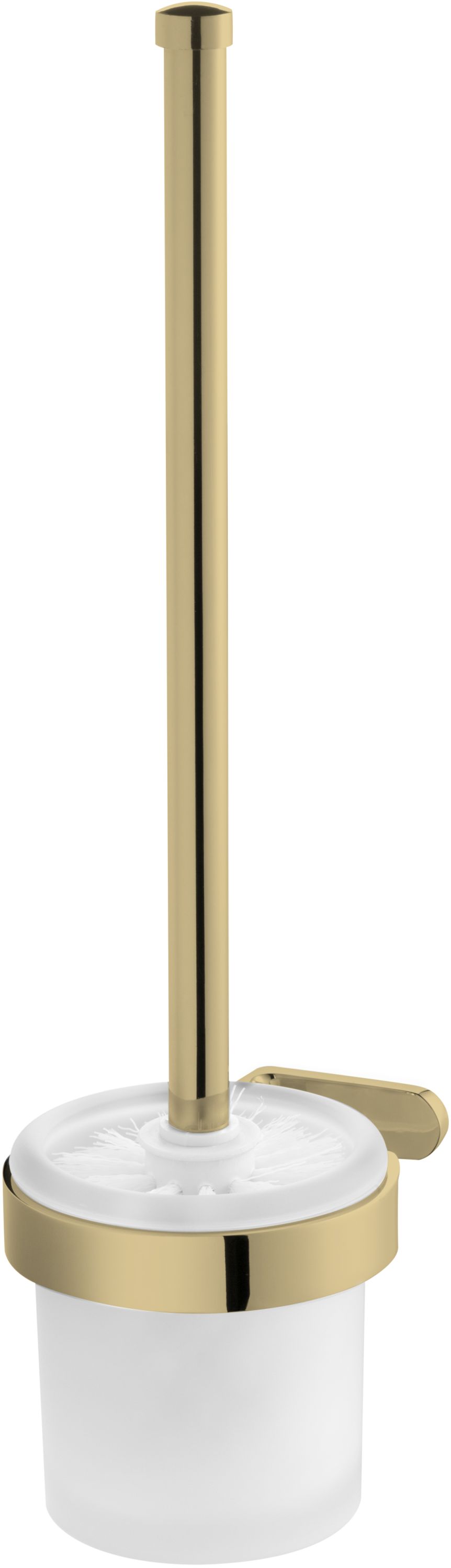 BISK Nature Toilettenbürstengarnitur zum Schrauben glas-gold 05911