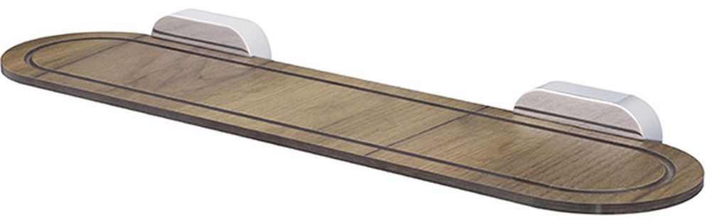 BISK Bergen Ablage 45 cm holz-chrom 07056