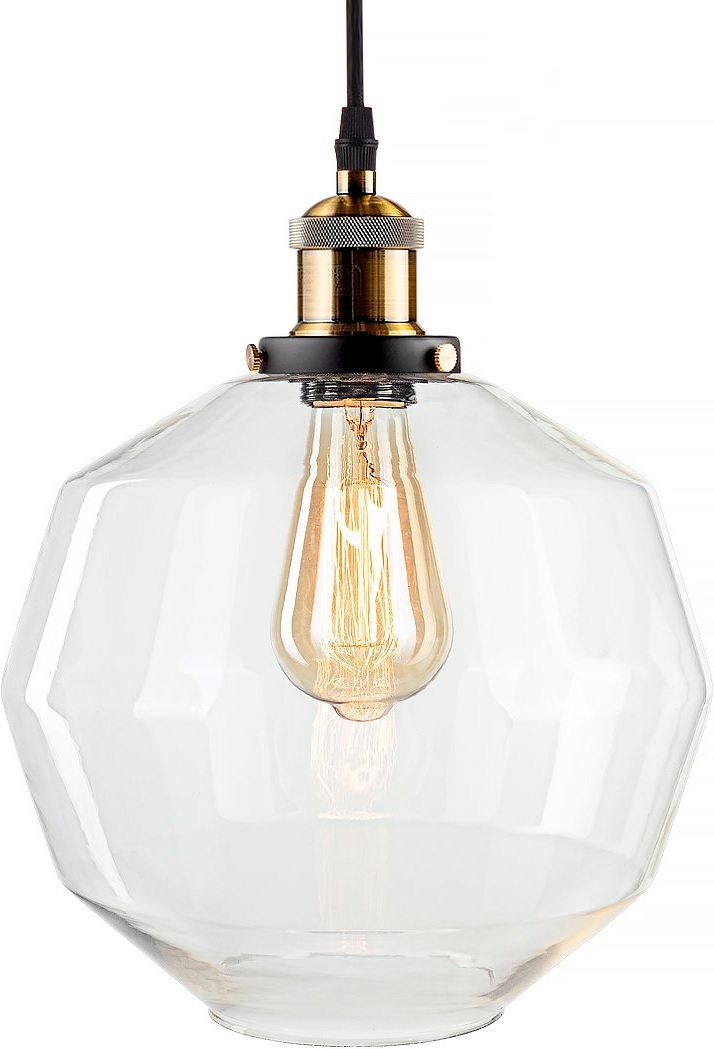 Altavola Design New York Loft Pendelleuchte 1x40 W messing-transparent LA033/P