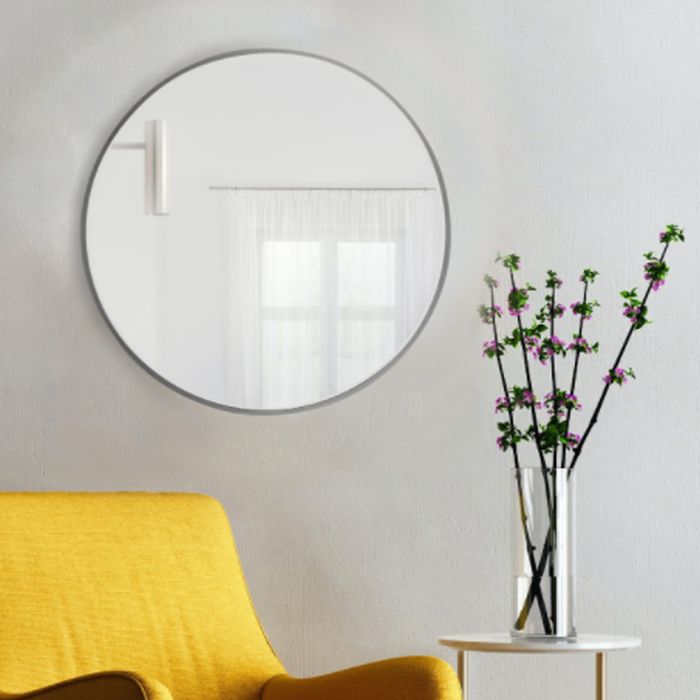 Baltica Design Tiny Border Round Spiegel 70x70 cm rund silber 5904107904429