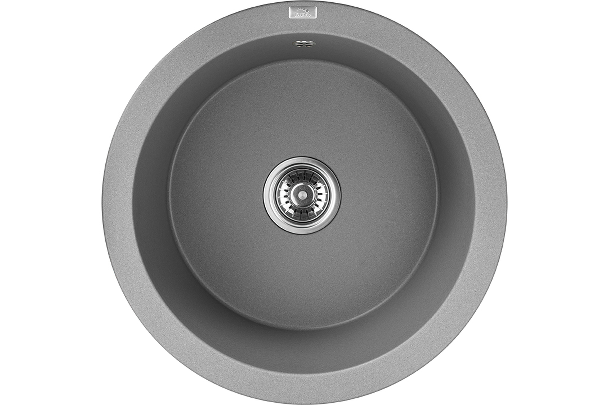Laveo Dafne Granitspüle 51x51 cm grau/graphit/onyx SBD588Y