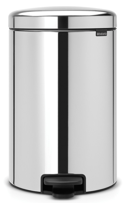 Brabantia NewIcon Papierkorb 20 l stahl-schwarz 113987