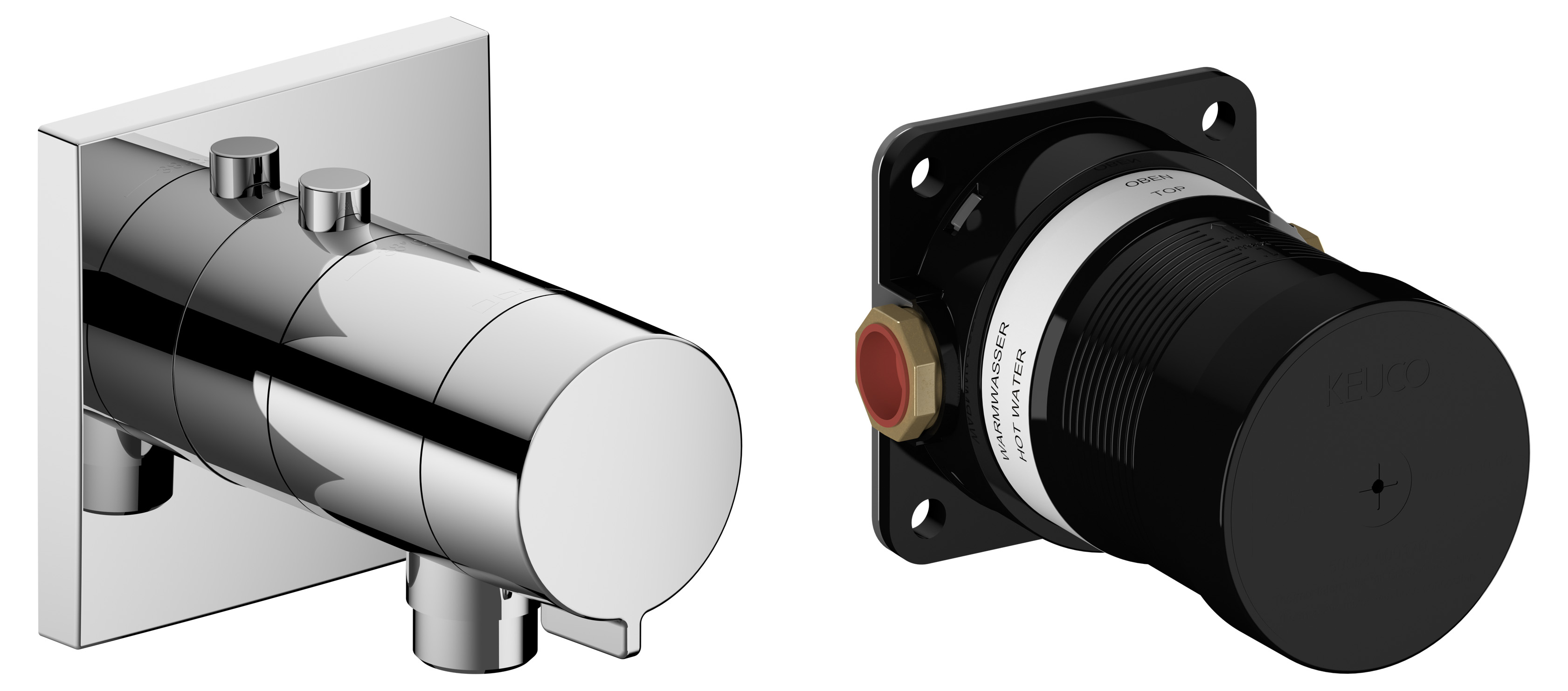 Keuco IXMO Solo Duscharmatur Unterputz mit Thermostat chrom 59554010022