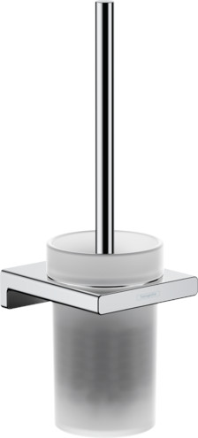 Hansgrohe AddStoris Toilettenbürstengarnitur zum Schrauben chrom-glas 41752000