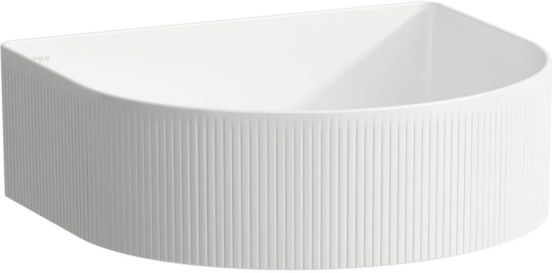 Laufen Sonar Waschbecken 41x36.5 cm halbrund Aufsatzwaschbecken weiß glanz H8123430001121