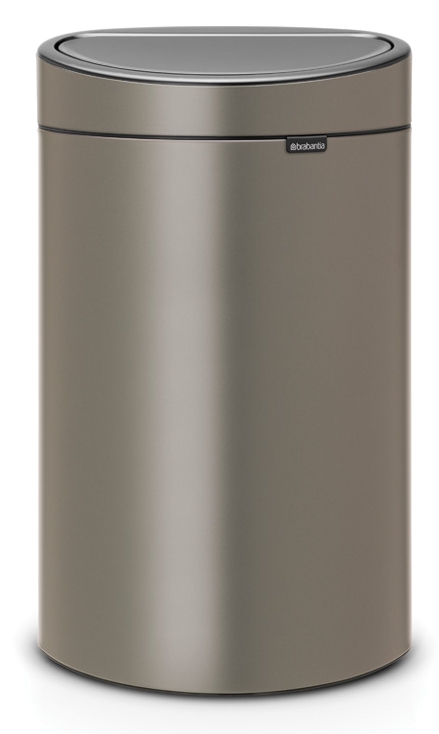 Brabantia Touch Bin Papierkorb 40 l grau 114908