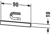 Duravit Element eines Möbelmontagesystems UV970900000