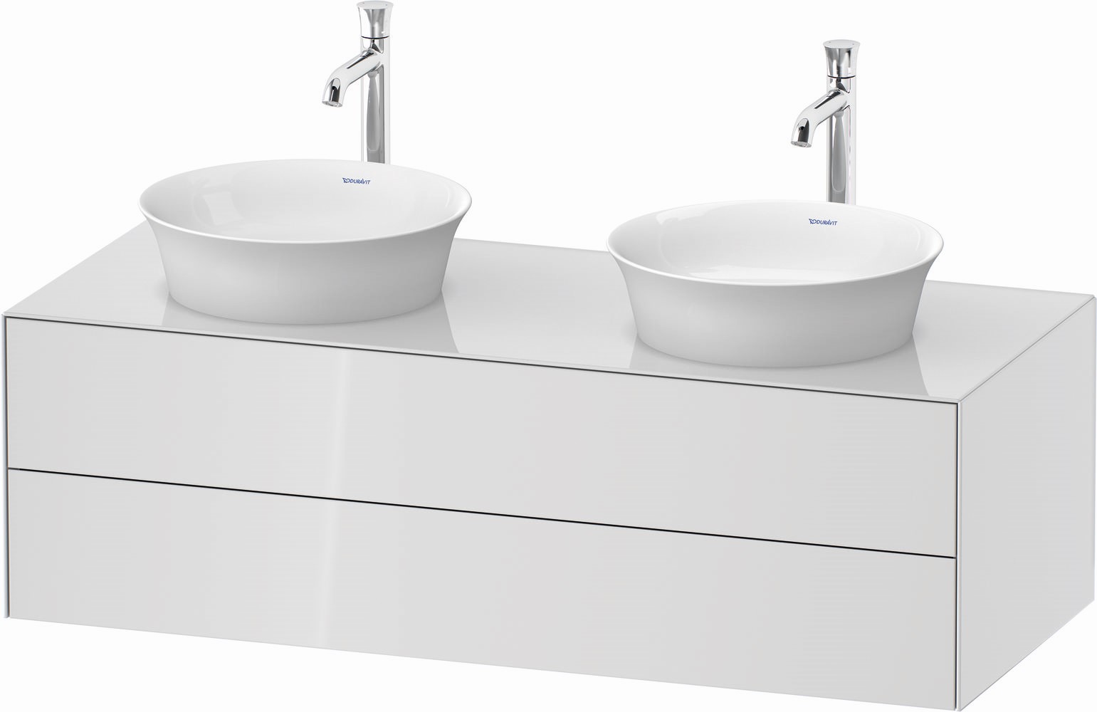 Duravit White Tulip Badschrank 130x55x40.8 cm Unterschrank hängend weiß WT4988B8585
