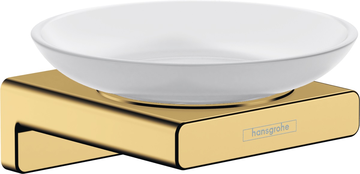 Hansgrohe AddStoris Seifenschale Wand weiß-gold 41746990
