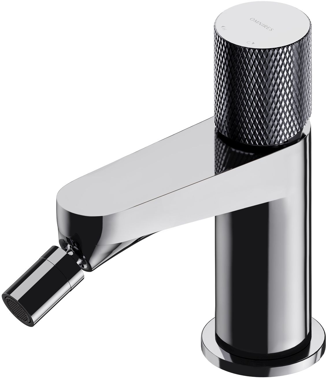 Omnires Contour Bidetarmatur stehend chrom CT8020CR