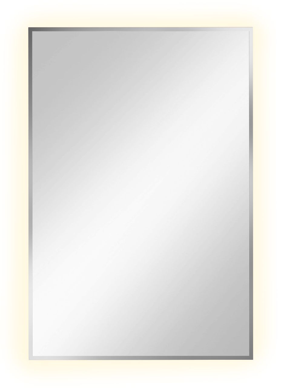 Baltica Design Tiny Border Straight Spiegel 60x90 cm rechteckig mit Beleuchtung silber 5904107904672