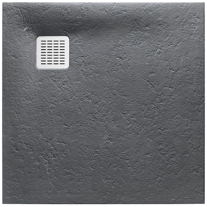 Roca Terran Quadratische Duschwanne 80x80 cm grau AP10332032001200