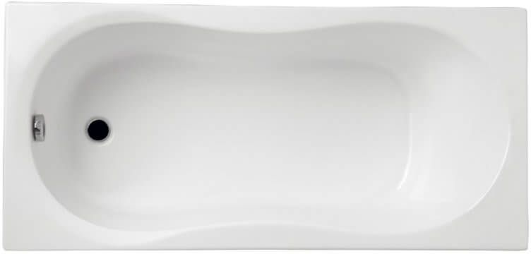 Polimat Gracja Rechteckige Badewanne 160x70 cm weiß 00178
